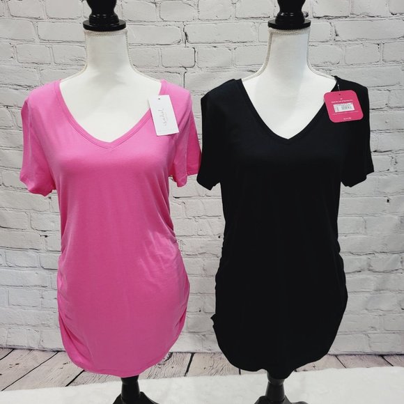 Bundle of Women's Maternity V Neck T Shirts, TP5-AL - Picture 1 of 7